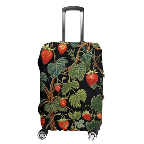Strawberry Pattern Luggage Cover, Washable Elastic Suitcase Cover Protector Fit 18-32 Inch Luggage