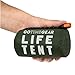 Go Time Gear Life Tent Emergency Survival Shelter - 2 Person Emergency Tent - Use As Survival Tent, Emergency Shelter, Tube Tent, Survival Tarp - Includes Survival Whistle & Paracord (Green)