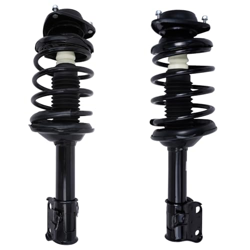 Image of Detroit Axle - 2pc Front Struts for 1998-2002 Subaru Forester 1999 2000 2001, 2 Struts with Coil Spring Assembly Replacement Suspension Ready Shocks