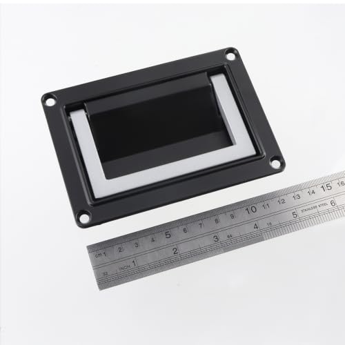 Image of Bitray Recessed Pull Handle 5.07 inch /129mm Zinc Alloy for Hatch - Black /Silver