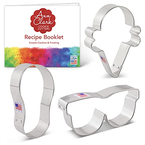 Ann Clark Cookie Cutters 3-Piece Summer Fun Cookie Cutter Set with Recipe Booklet, Flip Flop, Sunglasses, Ice Cream Cone 10 Best Clarks Flip Flops of 2023 - To Buy Online