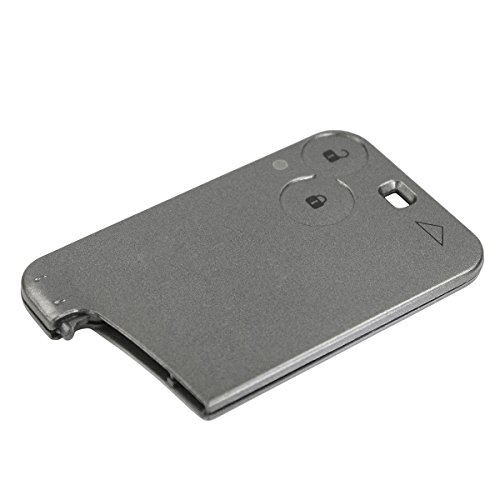 Chiavit  Carcasa de llave a distancia, con 2 botones, sin chip ni hoja, para Renault Laguna, sin logo, sin electrónica ni transpondedor