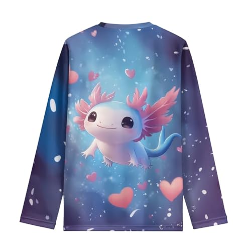 Image of WELLFLYHOM Long Sleeve T-Shirt for Boys Girls 3-16 Years Old Tee Tops Crewneck Pullover Shirts Fall Outfits