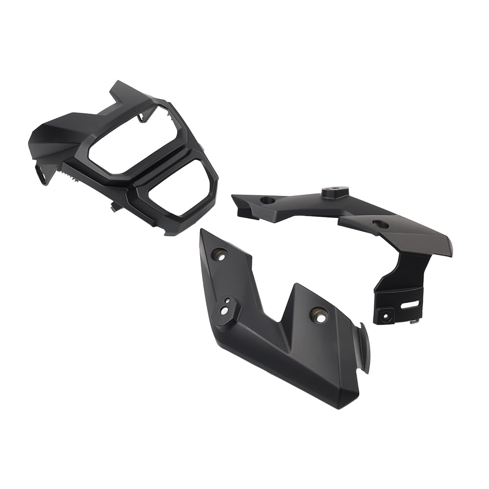 Cnswee6 Motorbike Headlight Head Lamp Protector Side Cover Guard 3pcs for HONDA MSX125 Grom 2016-17 18 Plastic Matte Black