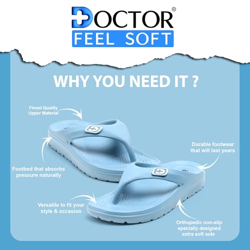 Image of Flip Flops for Women | Lightweight Thong Slippers with Soft EVA Sole | Anti-Slip Everyday Wear Sandals for Home & Outdoor