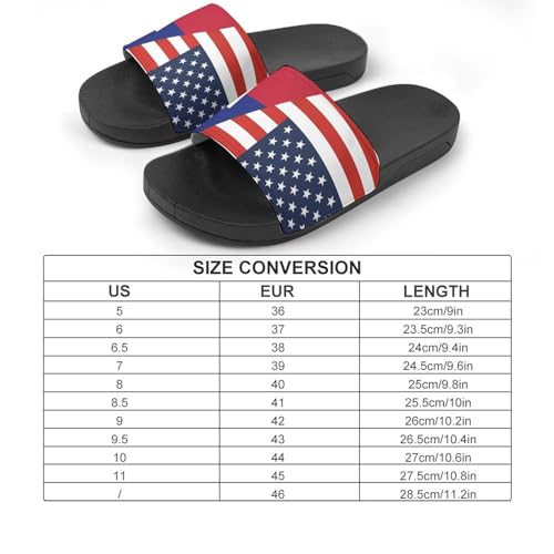 U.S. Haitians Flag House Sandals Non-Slip Bathroom Slippers Beach Summer Shoes for Men Women2