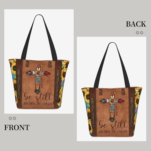 Bible Tote Bags for Women Christian Tote Bag Church Shoulder Bag Inspirational Bags With Zipper Christian Gift2