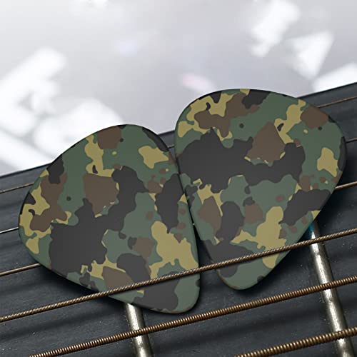 Ensemble de 12 médiators de guitare à motif camouflage pour guitare acoustique, guitare électrique, contrebasse, ukulélé - Les Beatles, Paul McCartney, John Lennon, RIngo Starr, George Harrison Ensemble de 12 médiators de guitare à motif camouflage pour guitare acoustique, guitare électrique, contrebasse, ukulélé – Image 8