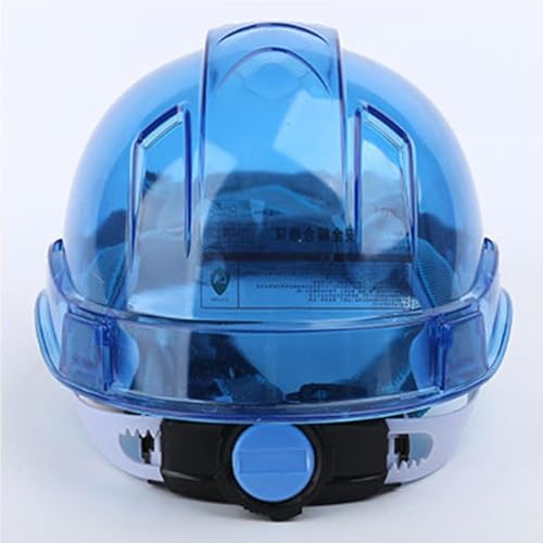 Casco de seguridad industrial transparente con visera amplia y diseño ajustable 3