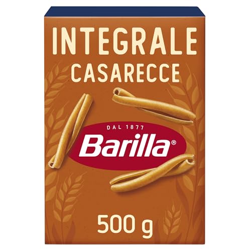 Barilla Pasta Casarecce Integrali, Pasta Corta di Semola Integrale di Grano Duro, Integrale, 500 g