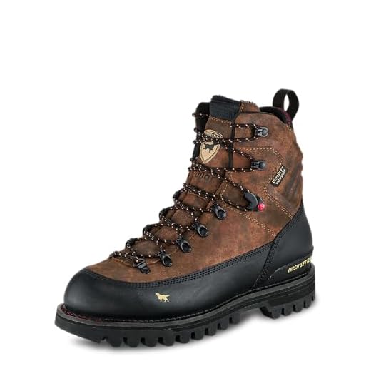Irish Setter, Elk Tracker XD, Men’s, 8", Waterproof, Insulated 200g, Hunting Boot, Field Camo (P), 10.5 D (Medium)