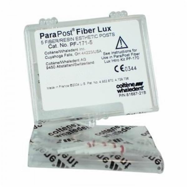 PF1715 ParaPost Fiber Lux PF171 Refill Post, Size 5, Length 1.25 mm, Red (Pack of 5)