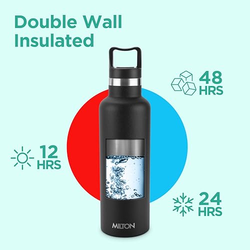 Image of Milton 24 oz Insulated Water Bottle,Leakproof Stainless Steel Flask, Haruki