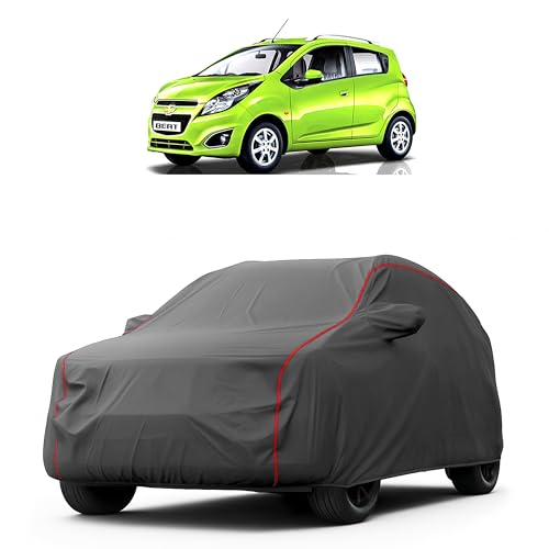Image of Heavy-Duty Car Cover for Compatible with Chevrolet Beat (2009 to 2025 All Models) Deluxe Car Protection Cover - Waterproof & UV-Resistant All-Season Exterior Protection