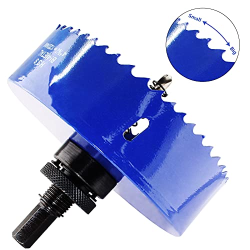 Image of Luomorgo 120mm /4.72 inch Hole Saw with Arbor, 1 1 /4 inch Cutting Depth