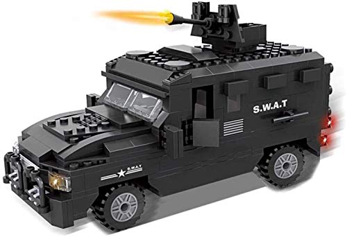 VanFty Armée Set 423Pcs City Police SWAT Building Blocks Set, ARMEE Swat Team Avec anti-déflagrant voiture et 4 chiffres Mini SWAT, Compatibel Autres blocs de construction de jouets for les enfants ca Cover