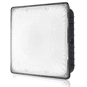 BBMI LED Canopy Light,70W (300W HPS Replacement) 9100 Lumens 5000K,100-277VAC,Outdoor Commercial Light for Gas Station and Carport Lighting,UL Listed & DLC Qualified LED Parking Garage Lights