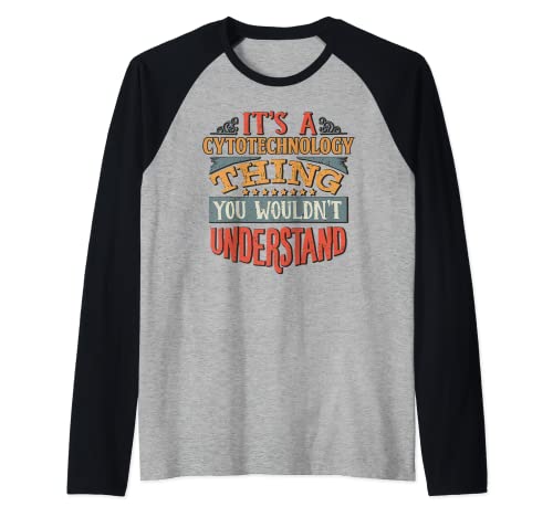 Cytotechnologist Raglan Baseball Tee, Black