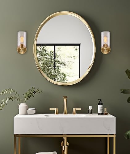Image of Kira Home Phoebe 10 inch Mid Century Modern Wall Sconce for Bathroom Vanity, Pack of 2