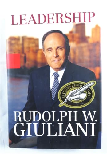 Rudy Giuliani Signed Autographed Hardcover Book Leadership 1st Ed. JSA