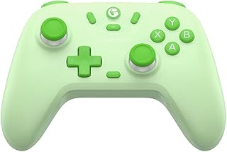 GameSir Nova Lite Controle Bluetooth e Sem Fio 2.4G para PC Windows, Celular Android iPhone, Nintendo Switch e Steam Deck, Gamepad com Hall Effect Anti-Drift, Turbo, Vibração, Dongle USB - Verde