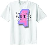 ConservativeShirts™ Men's Roger Wicker for Senate Short Sleeve T-Shirt White