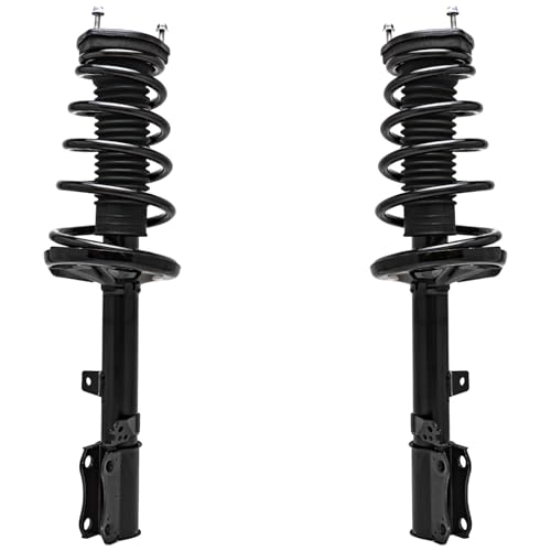 Image of Detroit Axle - FWD 12pc Front Struts Kit for Toyota 2001 2002 2003 Highlander 3.0L, Tie Rods Front and Rear Struts & Coil Spring Sway Bars Replacement Suspension Ready Struts Shocks Assembly