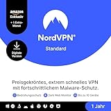 NordVPN Standard, Amazon Exklusiv, 10 Geräte, 1-Jahr + 1 Extra-Monat, Digitaler Code