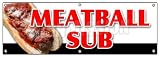 72' Meatball SUB Banner Sign Submarine Sandwich Cheese Sauce sub Italian
