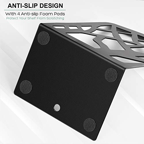 Maxgear Book Ends Tree Design Modern Bookends For Shelves, Non-Skid Bookend, Heavy Duty Metal Book Stopper For Books/Cds, Decorative Book Shelf For Home, 7 X 4.7 X 3.5”, Black (4 Pair/8 Pieces, Large) #TOP3