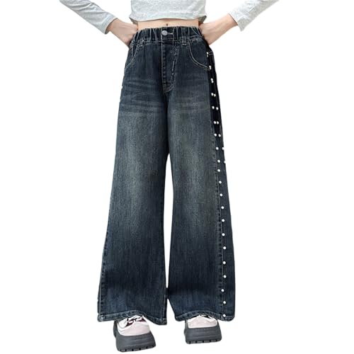 Girls Wide Leg Jeans Spring Summer and Autumn New Models for Middle and Large Children Retro Baby Girl Pants 9-12 Months