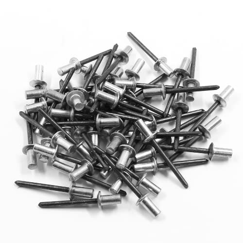 Jiozermi 60 Pcs Aluminum Closed End Pop Rivets, 3/16
