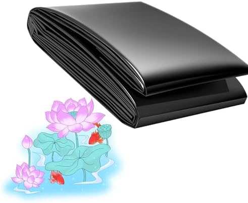 10x16FT Pond Liner, Fish Pond HDPE Liner, 3x3FT 7x16FT 20x23FT 29x36FT Pond Lining for Outdoor Ponds, Fish Ponds, Garden Fountain, Waterfall(Size:13x20ft)