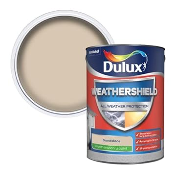Dulux Weathershield Smooth Masonry Paint - Sandstone - 5L