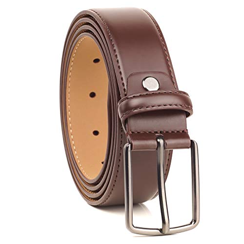 Glossy Big and Tall Belts for Men and Women 56 & 58 Inch Brown2