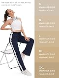 Tapata Women's 32" Inseam Long Track Pants Loose Straight Leg Jogging Sweatpants Warm-Up Sports Athletic Running, Navy Blue, S - Image 5