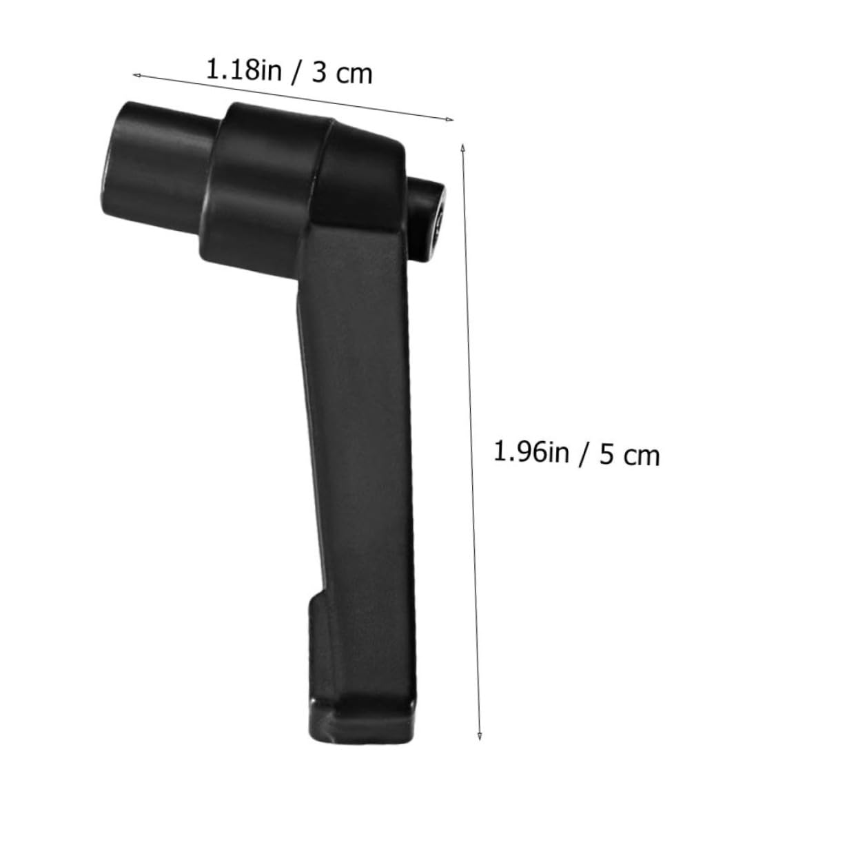 MUSISALY Metal Fixing Handle Threaded Machine Knob Adjustable for Dresser Cabinet 2pcs Set