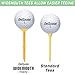 GoSports 3.25” Widemouth Tees Plastic Golf Tees, 60 Tee Player’s Pack - Max Distance and Easier Teeing