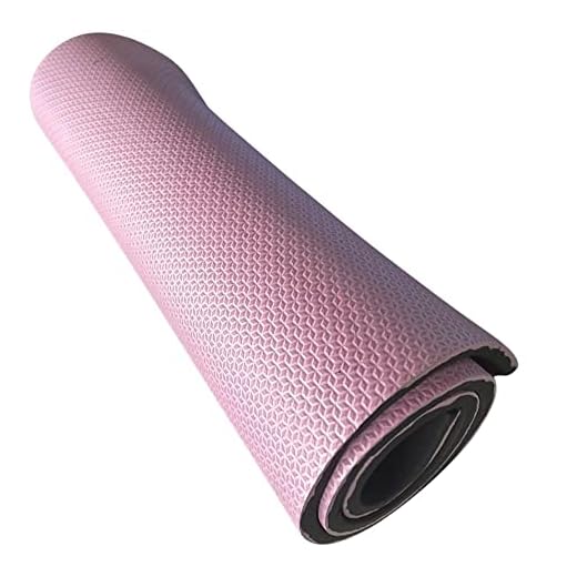 Tapete Colchonete (Yoga, Pilates, Fitness, Ginástica) 1m x 50cm x 10mm (Pink)