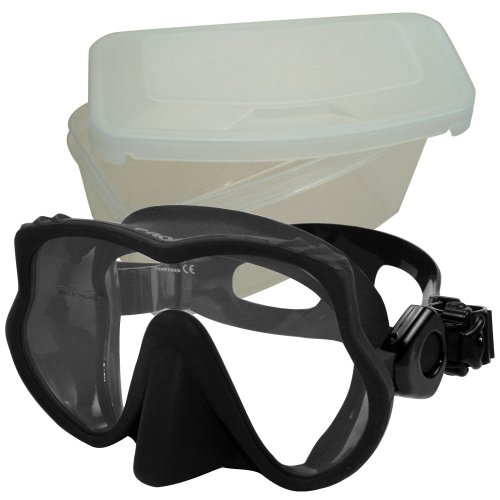 Promate Máscara sin Marco para Buceo y Snorkel con Caja Protectora