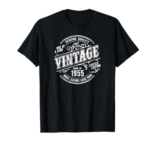 70th Birthday Made In 1955 When Legends Were Born Vintage Camiseta
