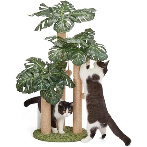 BOUKIDA 80cm Cat Scratching Post with Toys Cover