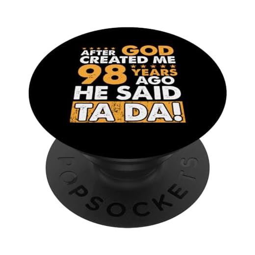 Dios me creó 98 años - Divertido cumpleaños 98 PopSockets PopGrip Intercambiable