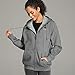 ORORO Cordless Light Gray Heated Hoodie Kit with 4400mAh Battery& Charger (Light Gray, 2X-Large)