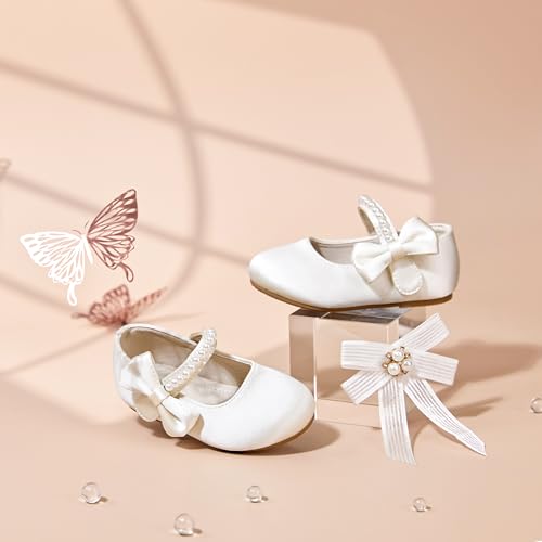 Toddler Flower Girl Glitter Dress Shoes Little Girl Ballet Flats