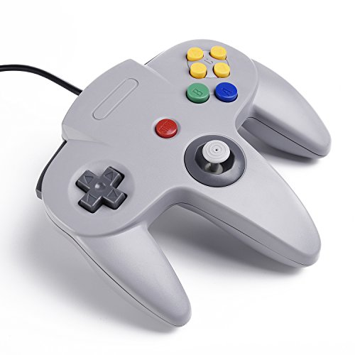 Classic N64 Controller, Wired USB PC Gamepad for Windows PC, macOS (Gray) by SAFFUN - Image 4