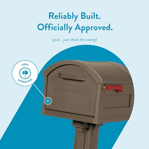 Architectural Mailboxes Grand Haven Plastic Mailbox and Post Kit, GHC40MAM, Mocha, Extra Large Capacity by ARCHITECTURAL MAILBOXES - Image 8