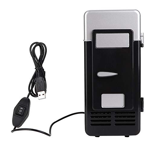 Réfrigérateur bureau portable USB compact noir mini frigo personnel