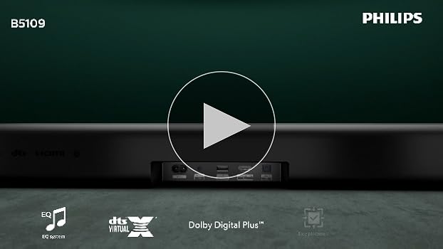 Amazon.com: PHILIPS B5109 SoundBar for TV, 2.0 Channel Sound