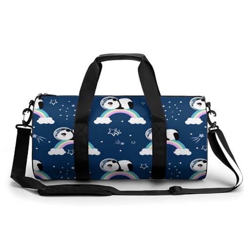 Sac de camping randonnée panda arc-en-ciel pour sortie en plein air
